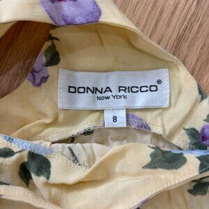 Donna Ricco Floral Two-Piece Set.